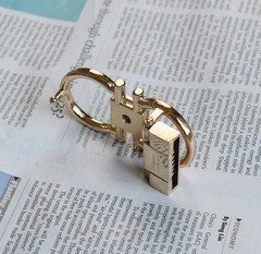 Salvatore Ferragamo Gold Alloy Horseshoe Buckle for 34-35mm leather strap