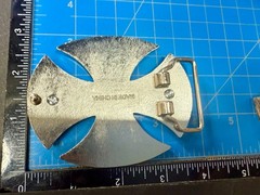 Maltese Celtic Iron Cross Gothic Punk Biker Silver Color Cutout Belt Buckle