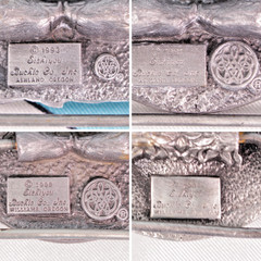 Vtg 80s/ 90s Cassoday Kansas Belt Buckle Lot of 9 Prairie Queen Festival
