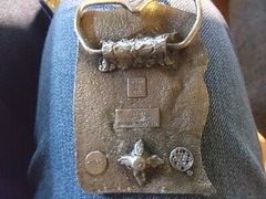 THE CANADIAN GOOSE BELT BUCKLE. Blue
