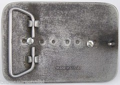BELT BUCKLES USA Coin Kennedy Half Dollar 1/2 $ Silver Rectangle Screw Mount NEW