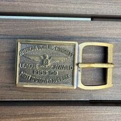 American Bowling Congress League Award Belt Buckle 1959-60 Average Brass