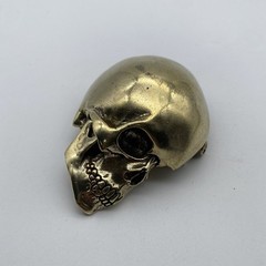 Copper Skull Buckle Hand Crafted Leather Belt Buckle DIY Hardware
