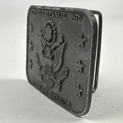 1776 Bicenentenial 1976 Spirit of America Eagle Pewter Belt Buckle