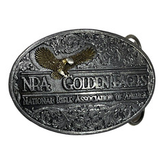 NRA Golden Eagles 1994 Oval Belt Buckle Limited Edition 940492 USA Vintage