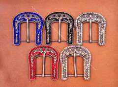 Luxury Crystal Rhinestone Western Cowboy Rodeo Belt Buckle Set Fit 30MM Strap