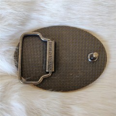 Texas OX Bull Head Belt Buckle Western Cowboy Antique- Solid Brass
