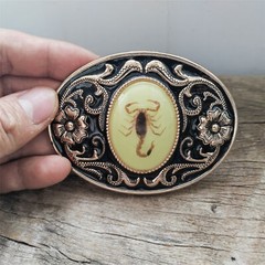 Lumious Scorpion Mens Belt Buckle – Western Cowboy Buckle