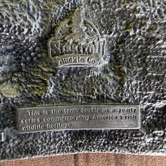Siskiyou Buckle Co 1991 American Wildlife Commemorative Pewter Belt Buckle