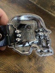 Metal Mulisha Official Military Skull Black Belt Buckle