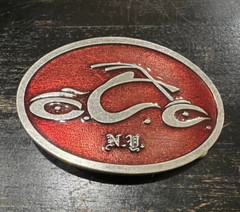 Orange County Chopper Belt Buckle – Officially Licensed – Red Color – Brand New