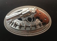 (MADE BY ORDER) BUCKLE HANDMADE STAINLESS STEEL WESTERN STYLE GUN SMITH.38 #3
