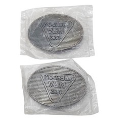 NRA Freedom Pewter Oval Belt Buckles Set Of 2 Collectible NOS Vintage 1982