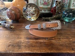 Douglas Magnus James Reid Style Sterling Silver Belt Buckle 33-35-1.25”🐂✅