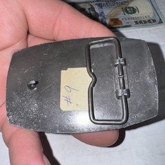 Vintage Rick Caruthers Construction Okla BELT BUCKLE