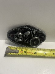 – Motorcycle Themed Aluminum Belt Buckle