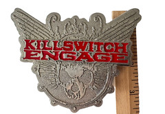 Bravado Killswitch Engage in Red Skull Wings Belt Buckle Silver Metalcore Band