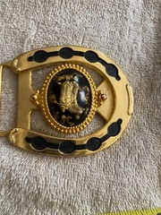 Vintage Belt Buckle Cowboy Boots Western Motif