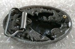 COWBOY BULL RIDER RODEO WESTERN FLORAL DESIGN BELT BUCKLE
