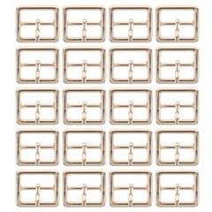 20 Pcs Metal Belt Buckle Prong Buckles for Shoes Making DIY Purse
