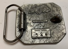 Chicago IL USA 1977 Brass Belt Buckle Fishing Bass