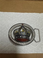 Vintage Unique Crown Belt Buckle AS IS