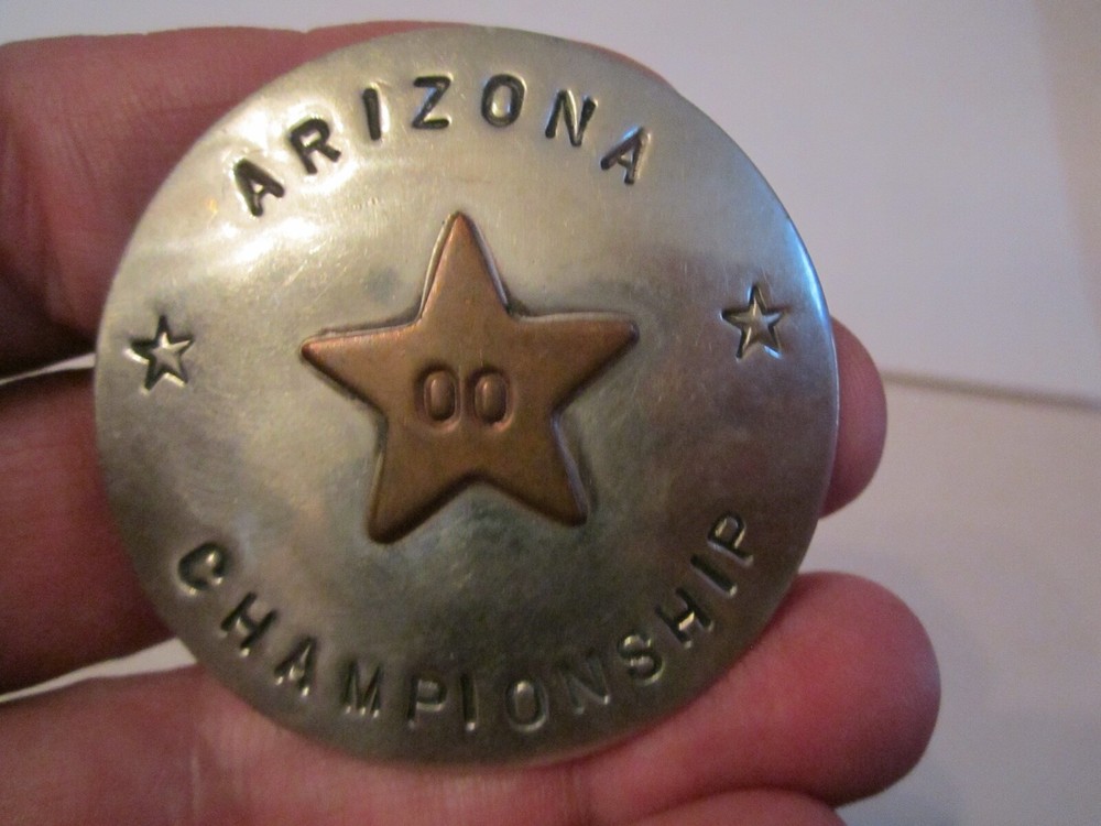 2000 ARIZONA CHAMPIONSHIP SCARF BUCKLE – HAND MADE – BBA-4