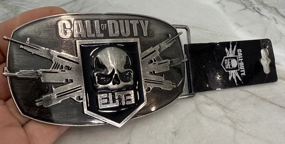 2012 Call of Duty Modern Warfare ELITE Black Ops II Logo Metal 4.5&Prime; Belt Buckle