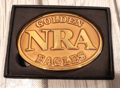 Buckle NRA National Rifle Association Golden Eagles Gun USA Firearms Member Ltd