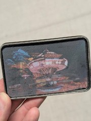 vintage STAR TREK belt buckle THE MOTION PICTURE regula one ENTERPRISE sci-fi