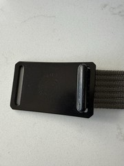 Grip6 Black Buckle w/ Gray 1” Wide Tactical Nylon Belt – 38&Prime; Long