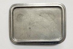 Designer Silver / Chrome Toned Rectangle Belt Buckle Blank ~ dana michelle & co