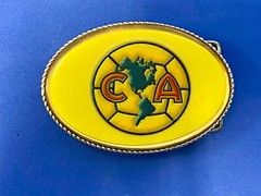 Ca Soccer Club América Football Flashing Led Lights! Belt Buckle Fresh Battery!
