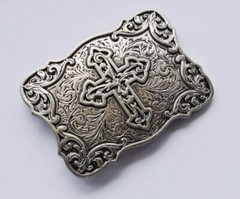 Cross Retro Western Cowboy Belt Buckle for Men & Women Fits 1.5in Belt