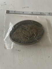 New Vintage NRA Whittington Center Belt Buckle Where Frontier Spirit Lives
