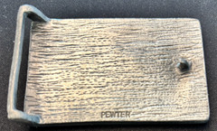 SKIER / SKIING, Pewter Belt Buckle