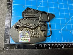 Computer Terminal CRT Monitor Retro 80&rsquo;s Looking Cutout Mobtown Belt Buckle