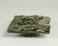 Civil War Commemorative belt buckle western pewter 1982 Siskiyou Buckle Co.