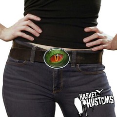 Dinosaur Eye Belt Buckle – Cosplay Dragon Creature Art Handmade Gift -162-E