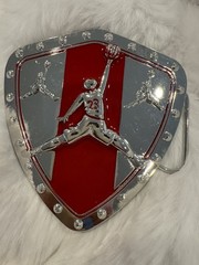 Jordan Belt Buckle #23 silver black new Jumpman Chicago bulls tarheels metal
