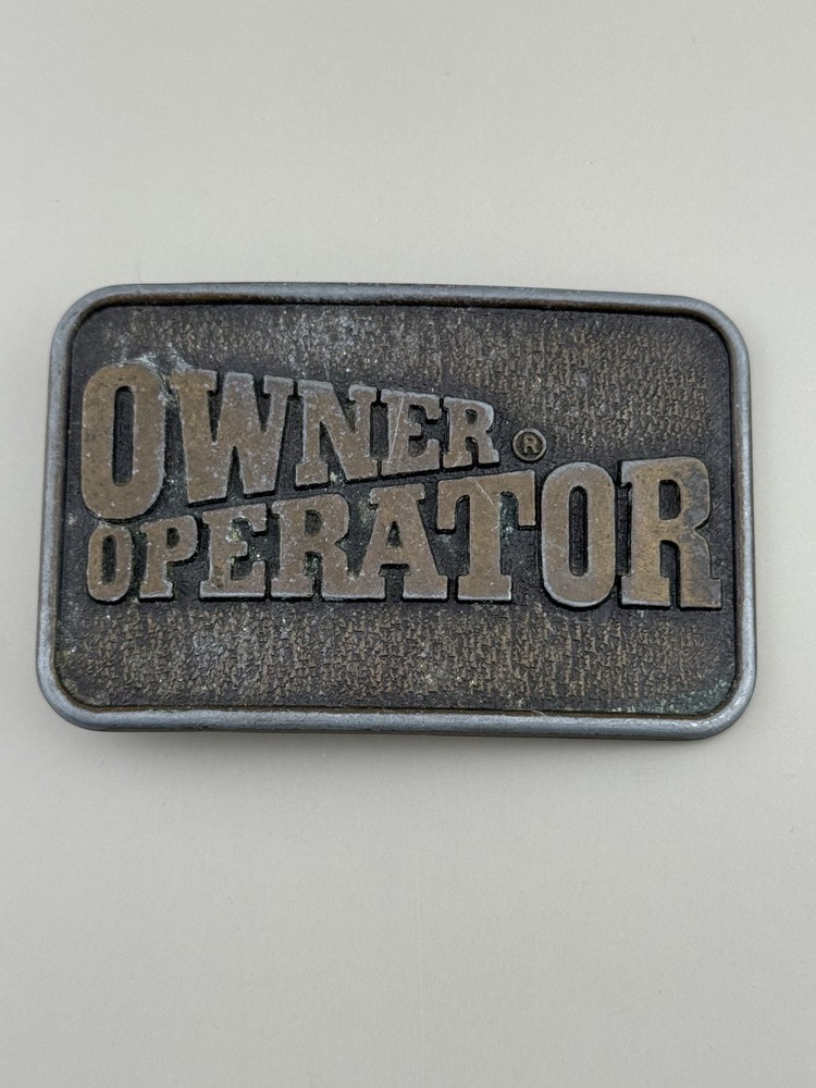 Owner Operator Trucker Belt Buckle Century Canada Blue Collar