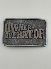 Owner Operator Trucker Belt Buckle Century Canada Blue Collar