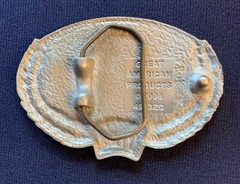 POKER FOUR 4 ACES BELT BUCKLE APPROX. 3 5/8&Prime; X 2 1/2&Prime;