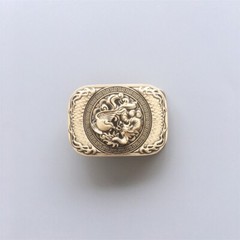 Dragon Rectangle Solid Brass Belt Buckle Gurtelschnalle Boucle de Ceinture