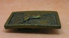 Vintage ~ Big Buck In Wilderness / Nature Scenery 3D Metal Belt Buckle ~ Adezy