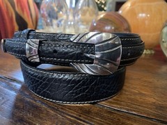Pat Areias, James Reid Dgn Sterling Silver Belt Buckle 37-41-1.3/8”🦬✅