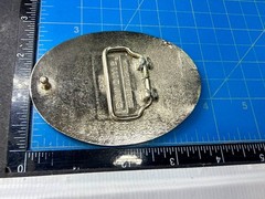 California State Flag Skeleton Grizzly Bear Stars Belt Buckle Chrome 6464