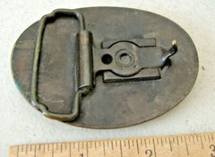 LONG HAUL ~ METAL OVAL BELT BUCKLE ~ DESIGNED FOR THE PROFESSIONAL TRUCK DRIVER