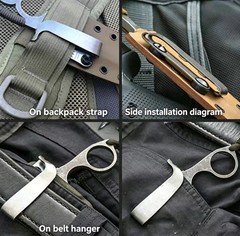 NEW Titanium Alloy Belt Clip Kydex Plate Clip Pocket Clip Waist Clip Hook Buckle