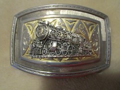 Railroad Locomotive Design Belt Buckle
